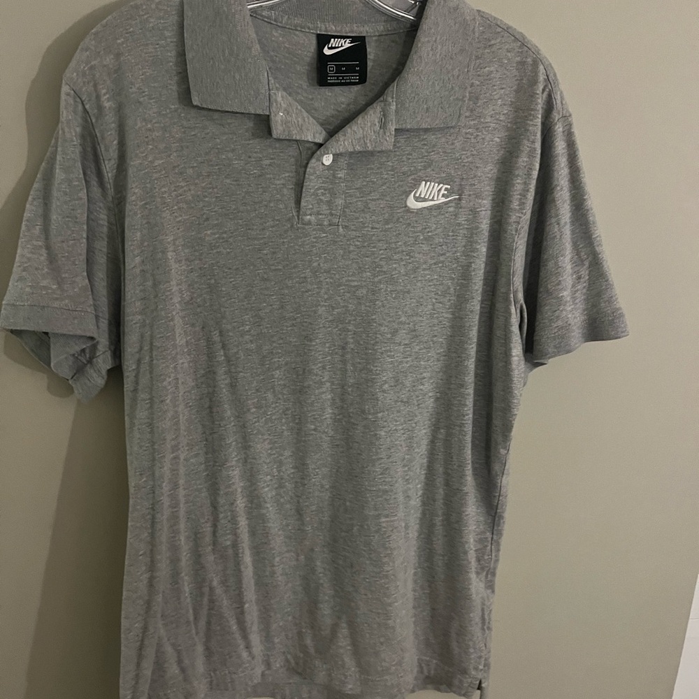 Nike Men's Heather Gray Polo Shirt